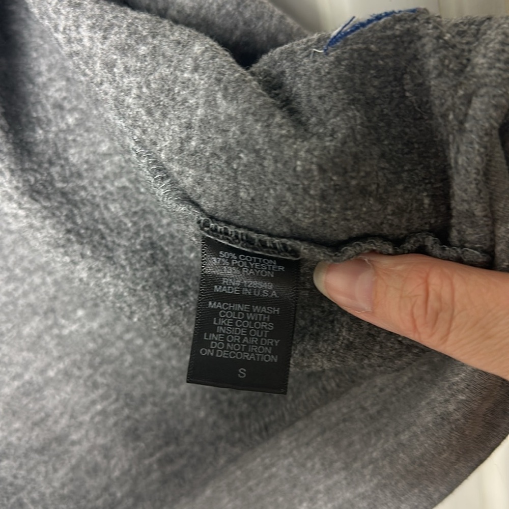 Aviator Nation  Bolt Hoodie Heather Gray Zip-Up Size Small - Picture 10 of 16